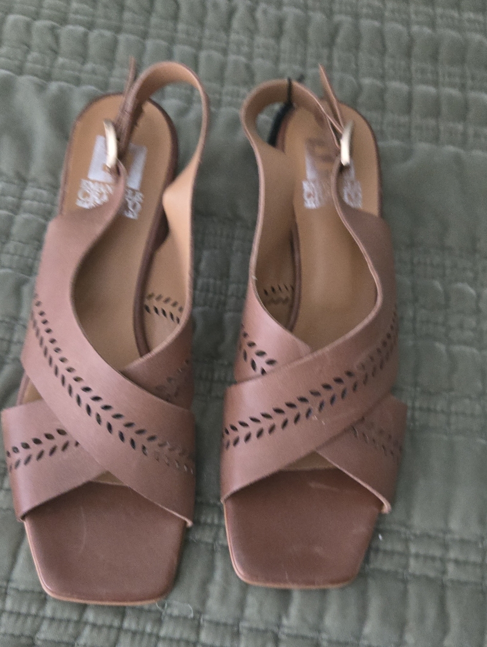 Women’s Tan Crisscross Slingback Sandals